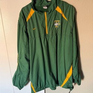 Nike Men's Green and Yellow Windbreaker